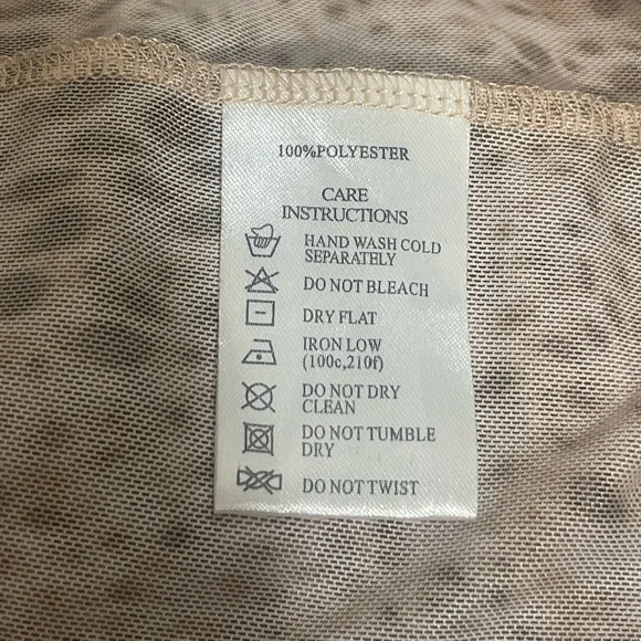 Motel Leony Cardi Sand Leopard Mesh Tie in Front Top Size Medium - Picture 3 of 5